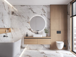 Керамогранит Cersanit Crema полированный белый арт. A17420 (60x120) ректификат